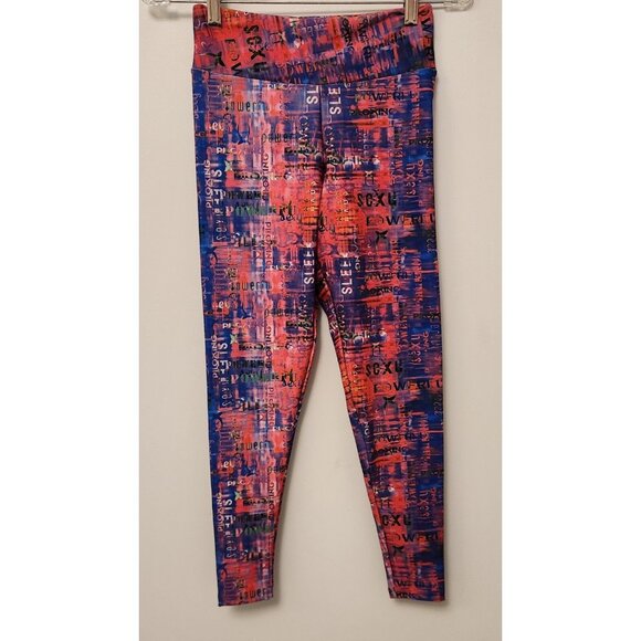 Piloxing Power Leggings All Over Colorful Print‎ Made-Brazil Mid-Rise Medium EUC - Picture 4 of 14